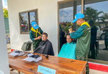 “Army Barber Delivery ตัดผมฟรี ไม่มีค่าใช้จ่าย”