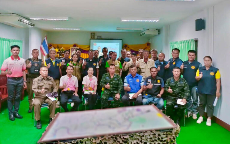 “การฝึกซักซ้อมแผนเผชิญเหตุ อพยพประชาชน”