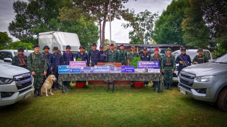 “กองกำลังสุรนารี ตรวจยึดรถยนต์ เตรียมส่งข้ามโขง”