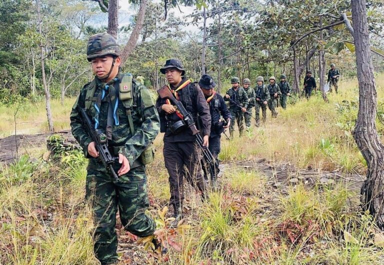 ลาดตระเวนเฝ้าตรวจและป้องกันพื้นที่ชายแดน
