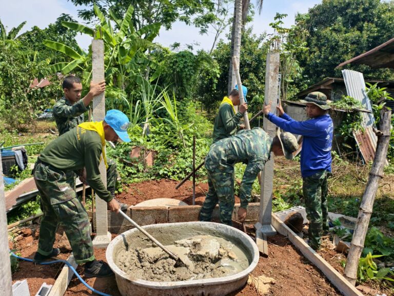 “ร่วมแรง ร่วมใจ สร้างบ้านให้กับน้องเล็กของกองทัพบก”